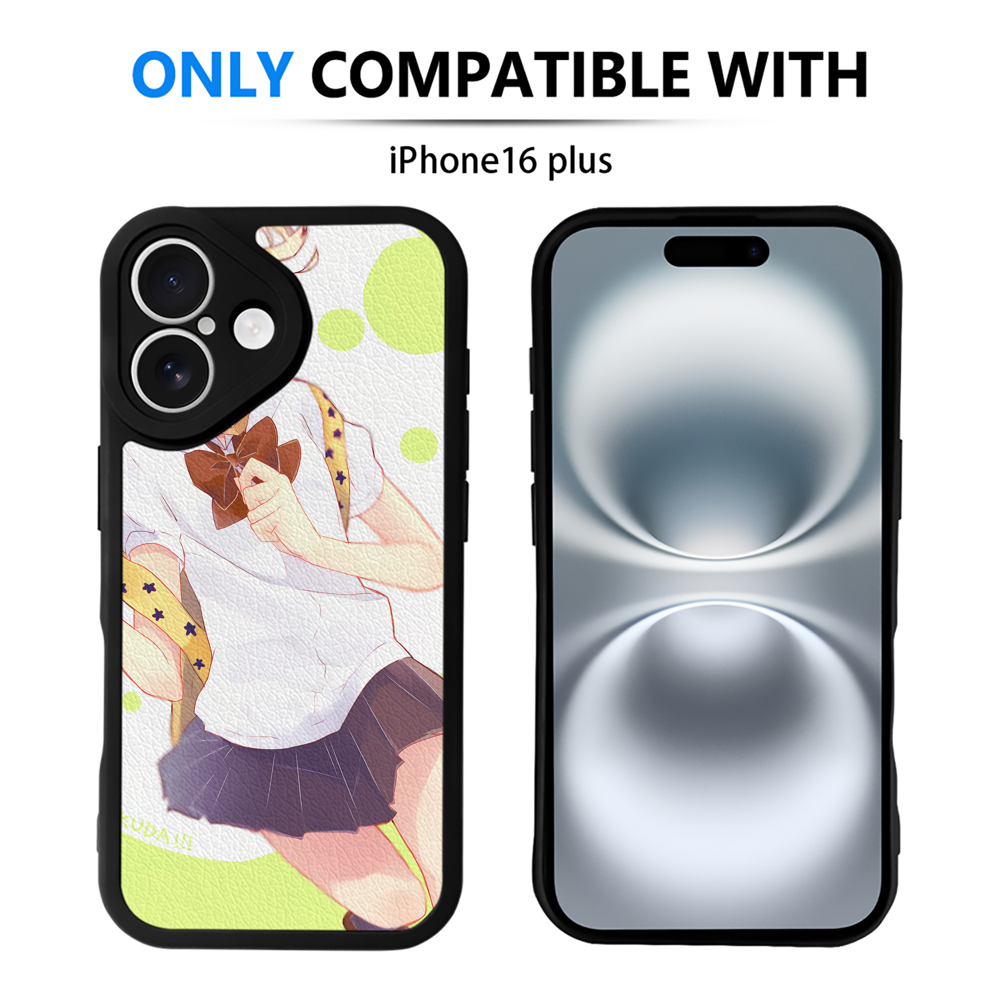 （画像用） ハイキュー!! Haikyu!! 【iPhone 16シリーズ対応】シリコンスマホケース（レザー調） 材質：シリコン